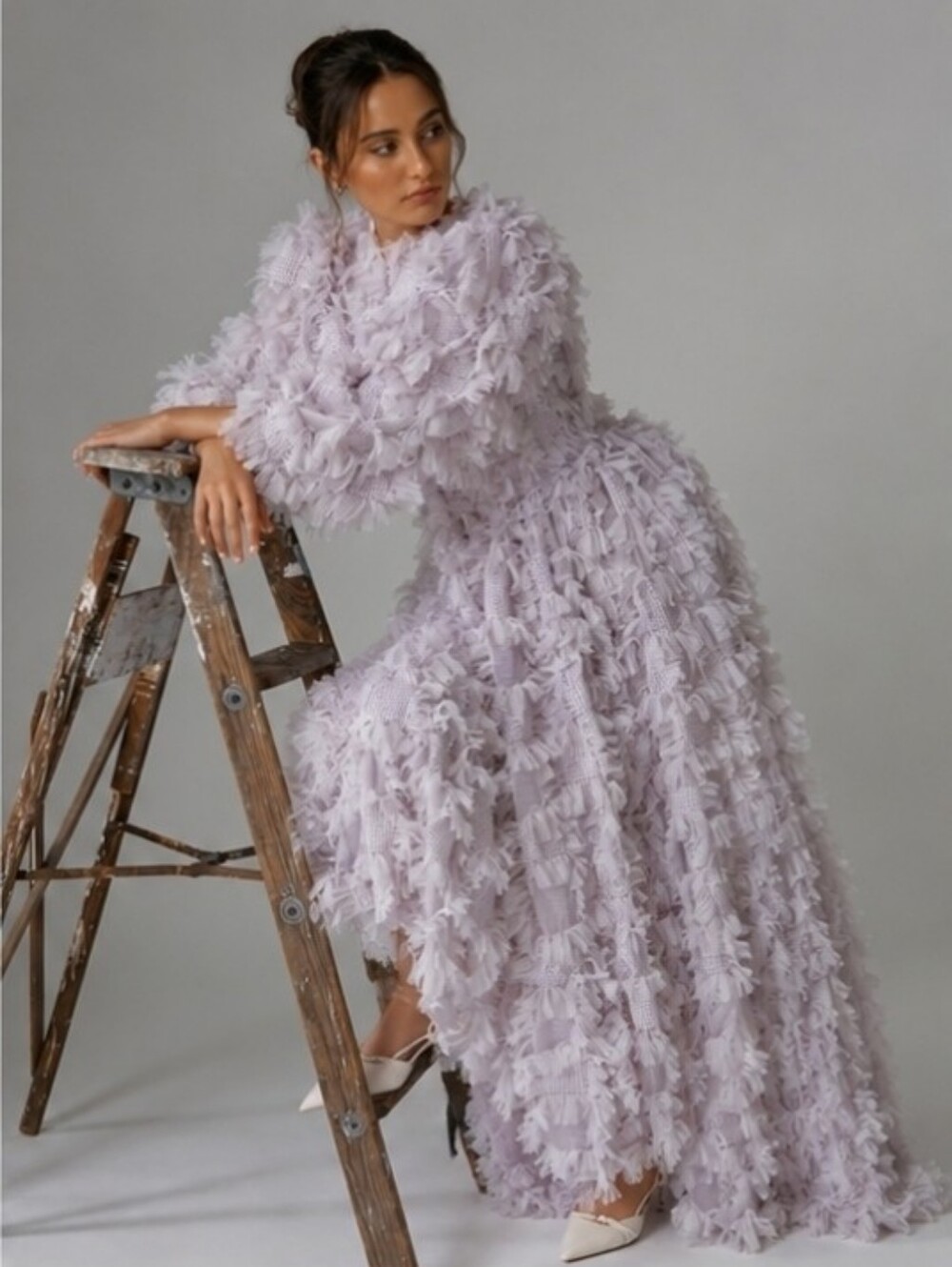 ASOS EDITION Lilac Midaxi Dress
